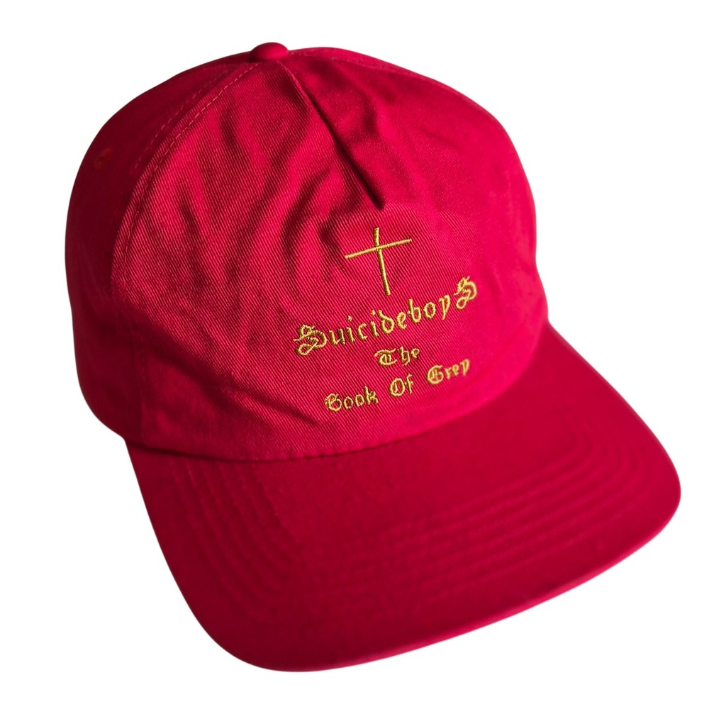 Suicideboys G59 Records The Book Of Grey Red Snapback Hat Hat Cap Official Merch